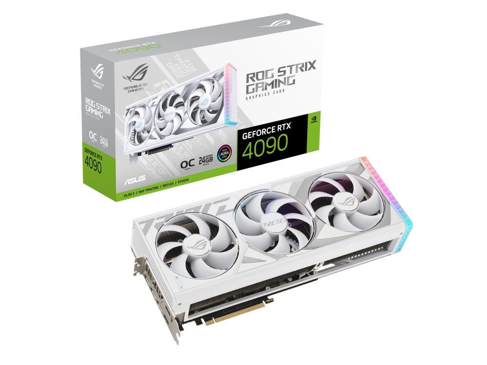 Asus ROG Strix GeForce RTX 4090 24GB GDDR6X White OC Edition Graphics Card